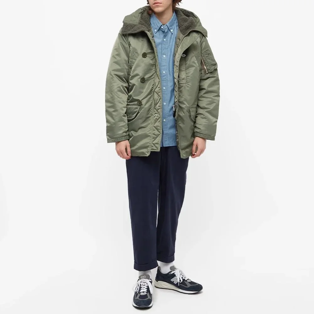 BEAMS PLUS MIL TYPE N-3B DOWN JACKET - SAGE - Picture 5 of 15